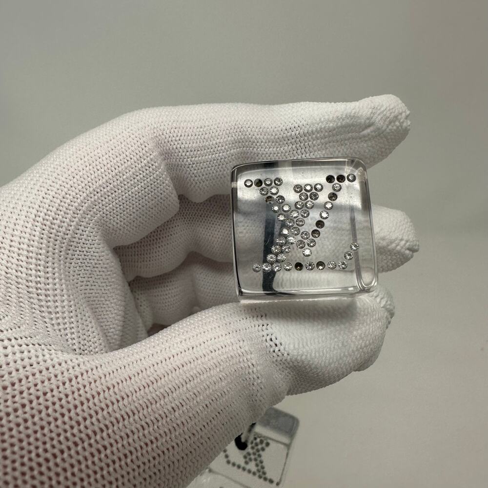 Louis Vuitton LV Transparent Hair Tie Bobbles Silver Clear - Picture 7 of 7